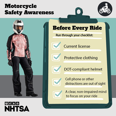 Motorcycle Driver Checklist